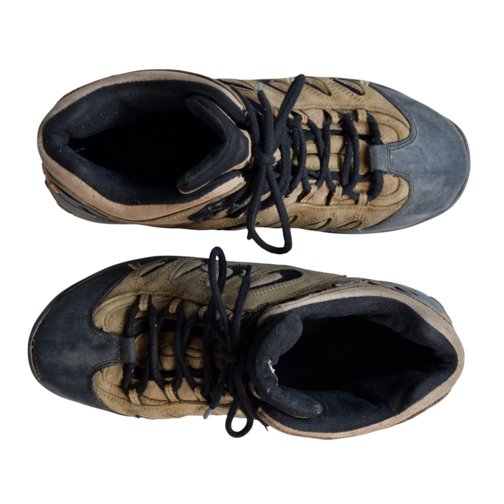 Merrell Reflex Mens Mid Hiking Boots Brown Smoke Tan Waterproof Shoes Size 11.5 - Picture 4 of 12
